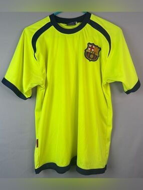 Authentic vintage FC Barcelona short-sleeve training shirt - Large